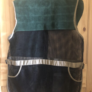 Silhouette Vest, Mesh & Leather Combination