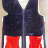 vest with suede white top grain front