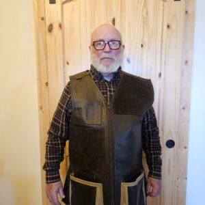 For Sale Now – Top Grain Leather Vest LEFT Brown/Sand
