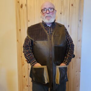 For Sale Now – Top Grain Leather Vest Brown/Sand